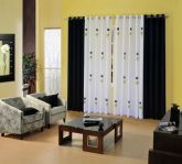 MODELO ROMA VOIL PINTADO COM TULIPAS PRETAS